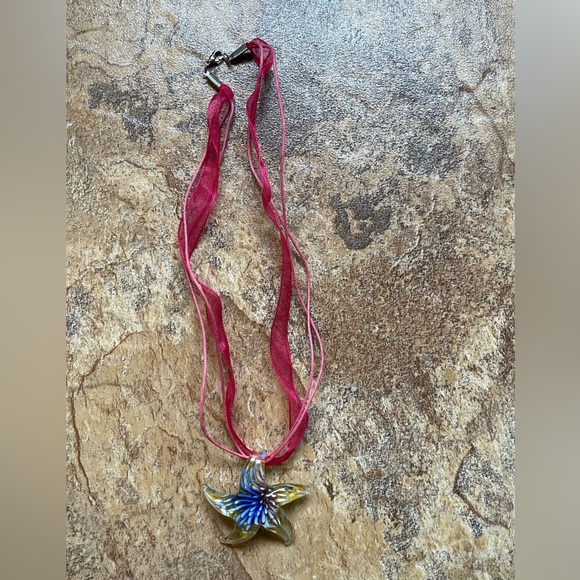 Glass Star Necklace - Picture 1 of 5